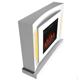 Електрокамін ArtiFlame Lucca AF23S білий з LED підсвічуванням - мініатюра 3