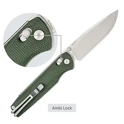 Ніж складаний туристичний SRM Terrier 258L-MG2 (9.3 см) 140Cr / Micarta зелений - мініатюра 15