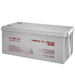Гелевий акумулятор LogicPower LPM-GL 12V - 200 ампер-годин - мініатюра 4