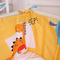 Суцільний борт в ліжечко MirSon Kids Time 20-0033 Good dinosaur 30х180 см (2200009664984) - мініатюра 3