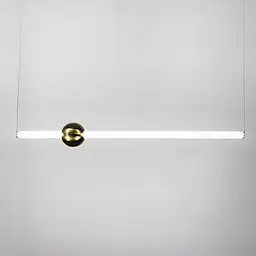 Led світильник Tube&Ball із латунною кулькою у двох формах Line.F Сторона Горизонтальна - мініатюра 7