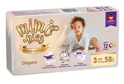 Підгузки Mimi Nice Royal comfort 3 (4-9 кг), 58 шт. - мініатюра 2