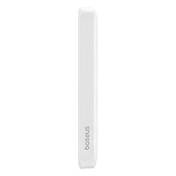 Магнітний павербанк Baseus Magnetic 5000 mAh 20 W з бездротовою зарядкою MagSafe та індикатором заряду білий - мініатюра 5