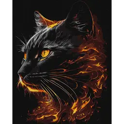Картина за номерами "Вогняна краса" ©art_selena_ua Ідейка KHO6516, 40х50 см з фарбами металiк extra