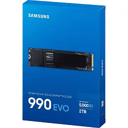 Накопичувач SSD Samsung m.2 NVMe 2TB 990 EVO PCIe 4.0 (MZ-V9E2T0BW) - мініатюра 3