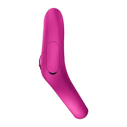 Ерекційне віброкільце з подвійною стимуляцією клітора Fun Factory NŌS CLASSIC Magenta, 2 мотори - мініатюра 4