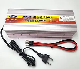 Перетворювач напруги 1000 W 12 V-220 V автомобільний інвертор з функцією заряджання акумулятора 10 A модифікована синусоїда SUNCHONGLIC 1000 Вт - мініатюра 1