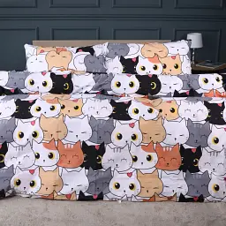Простирадло MirSon Ranforce Elite Funny Cat 110х160 см (2200011041827) - мініатюра 2