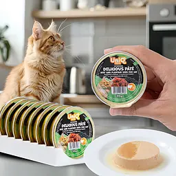 Смачний паштет UNIQ PETS CAT WET FOOD ROYAL BEEF з яловичини та насіння подорожника, 30 г - мініатюра 6