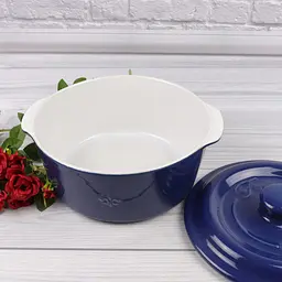 Каструля для запікання Fontignac OW0015 із кришкою керамічна кругла 2 л - мініатюра 4