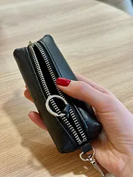 Ключниця з натуральної шкіри 5170 ST Leather чорна 75 мм - мініатюра 5