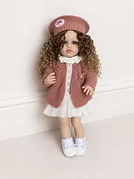 Реалістична Кукла Реборн 55 см повністю вінілова Doll Reborn Baby К0100507 - мініатюра 2