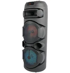 Портативна Bluetooth-колонка ZQS2801 з мікрофоном, пультом і RGB-підсвіткою 60 Вт 2х8" - мініатюра 2