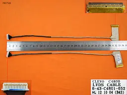 Шлейф матриці для Clevo C4800 HCL L74, Itautec A7520 W7535 W7730 W7425, (6-43-C4801-052 6-43-C4801-022 6-43-C4801-011 6-43-C4801-021 6-43-C4801-040, Оригінал)