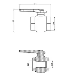 Кран кульовий PPR Thermo Alliance 25 DSW115 - мініатюра 1