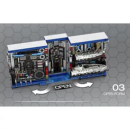 Конструктор Reobrix Submarine Factory 3D-книжка на полицю (66038) [160321] - мініатюра 5