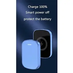 Зовнішній акумулятор JD MagSafe wireless JYD-PB10 10000mAh бездротовий магнітний 15/20W блакитний - мініатюра 4