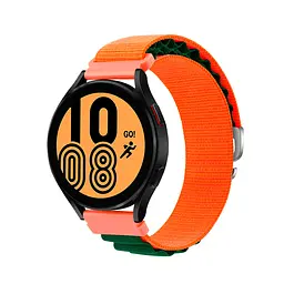 Ремінець для Xiaomi Amazfit Bip Bip Lite Bip U Bip 1S Bip 3 - оранжево-темно-зелений Watchbands NormalCloth Wave ширина кріплення 20мм нейлоновий (W26-3WB20712975) - мініатюра 2