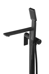 Змішувач для ванни Corsan Trino black mat підлоговий CMB7159BL Чорний матовий - мініатюра 4