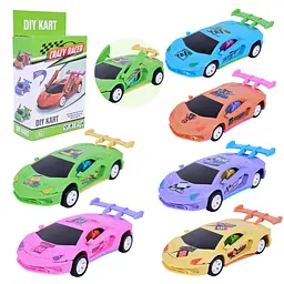 Збірна модель гоночного автомобіля Crazy Racer (589-18), в асортименті