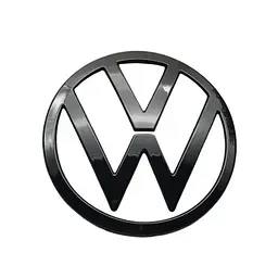 Емблема решітки Volkswagen чорна 142мм пластик (на скотчі) - мініатюра 3