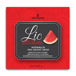 Пробник гелю для мінету Sensuva Lic-o-licious Watermelon (6 мл)
