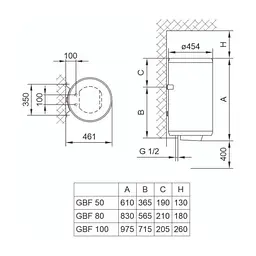Бойлер TIKI GBF 80/UA (700097) - мініатюра 2