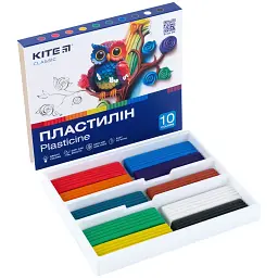Пластилін восковий Kite Classic 10 кольорів 200 г (K-084) - мініатюра 3