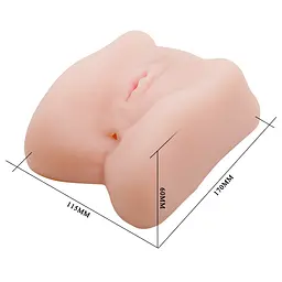 Мастурбатор Lybaile Cyber Vibrating Vagina Anus вагіна-анус з вібрацією, 17х6 см - мініатюра 2