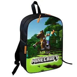 Шкільний рюкзак дитячий Minecraft + Сумка для взуття спортивної форми рюкзак-мішок для хлопчика (01712) - мініатюра 5