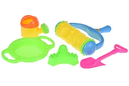 Набір для гри з піском з Валиком 5 ел. жовтий Same Toy det0018418 - мініатюра 2