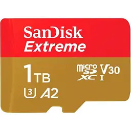 Карта пам'яті SanDisk 1TB microSD class 10 UHS-I U3 V30 Extreme (SDSQXAV-1T00-GN6MA) - мініатюра 2