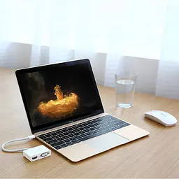 Перехідник Ugreen USB 3.1 Type C HDMI + VGA MM123 Білий - мініатюра 7