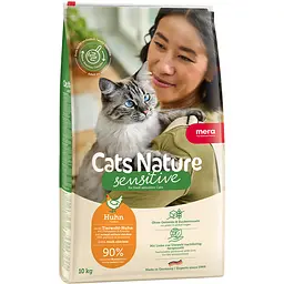 Сухий корм Mera Cats Nature Sensitive Chiken (Huhn) з куркою для котів із чутливим травленням 10 кг