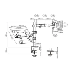 Кронштейн Gembird MA-DA-03 - миниатюра 3