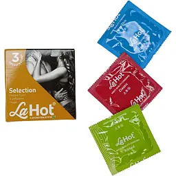 Презервативи La Hot Selection ультра тонкі з ребрами гладкі 12 шт. (4 уп. х 3 шт.) - мініатюра 2