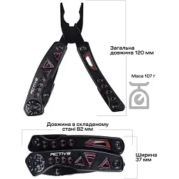 Мультитул Active Micro Tool Black - мініатюра 4