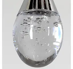 Поодинокий світлодіодний підвіс Artlight 2010/1CH у формі витягнутої краплі, хром - мініатюра 3