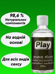 Їстівний лубрикант Play на водній основі для орального та вагінального сексу - мініатюра 2