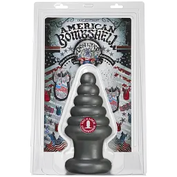 Анальна пробка для фістингу Doc Johnson American Bombshell Destroyer Gun Metal, діаметр 10,7 см - мініатюра 2