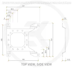 Кріплення EKWB EK-Loop Uni Pump Reservoir Bracket - 120mm - мініатюра 6