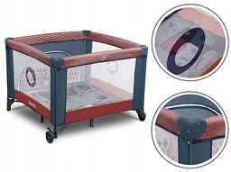 Манеж Lionelo Sofie Blue Cobalt Red - мініатюра 4