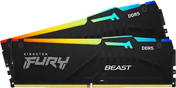 Оперативна пам'ять Kingston Fury 64GB (2x32GB) DDR5 5600MHz Beast RGB Black (KF556C36BBE2AK2-64)
