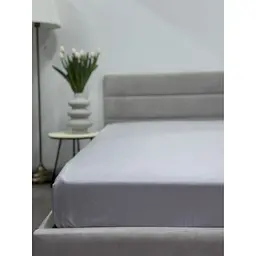 Простирадло на резинці Ecotton Light Grey Полісатин 200х140 см (24577) - мініатюра 2