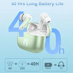 Бездротові водонепроникні навушники Xinwld A97 Bluetooth 5.3 Зелені - мініатюра 3