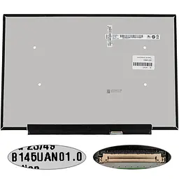 Матрица 14.5" B145UAN01.0 (1920*1200 30pin(eDP IPS) LED SLIM(без планок и проушин) матовая разъем справа внизу) для ноутбука