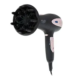 Фен для волосся Adler AD 2248 з іонізатором 2400 Вт Black - мініатюра 2