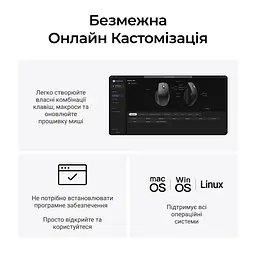 Мишка Keychron M6S Wireless/Bluetooth/USB Black (M6S-A72) - мініатюра 10