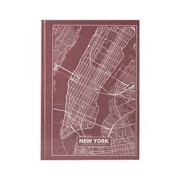 Канцелярська книга Axent Maps New York А4 у твердій обкладінці 96 аркушів у клітинку (8422-543-A)