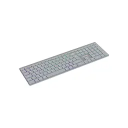 Клавіатура Canyon HKB-W11 Slim Dual Mode Wireless/Bluetooth RGB UA Grey (CNS-HBTK11G) - мініатюра 4